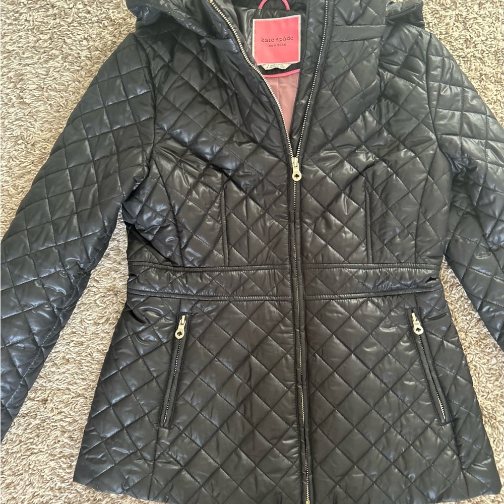 Kate Spade Black Quilted Women's Jacket. Small